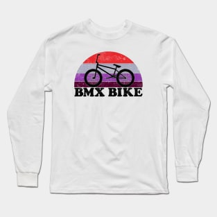 BMX Bike Vintage Colors Long Sleeve T-Shirt